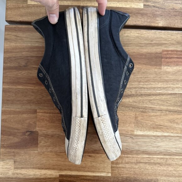 Converse John Varvatos Laceless Low Top Sneakers Mens 10.5 Us Black Slip On - Picture 9 of 16